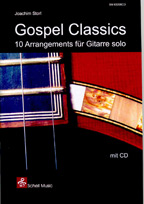 Gospel Classics 10 Arrangements für Gitarre solo (mit CD)